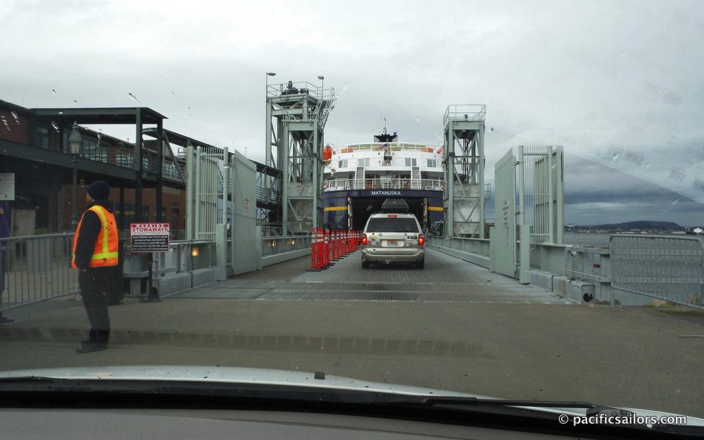 Boarding the ship in Bellingham